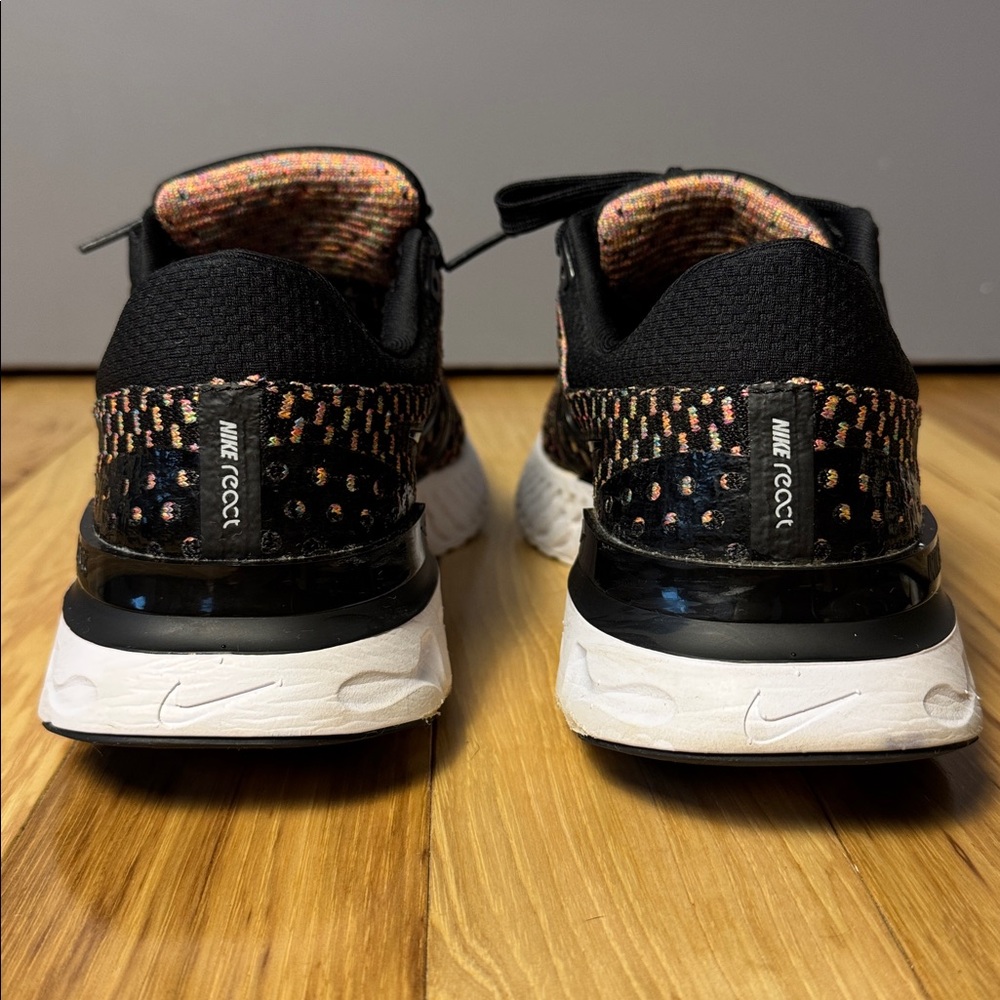 Nike React Infinity Run Flyknit 3 | Black Multi | Women’s Running Sneakers - Picture 7 of 11